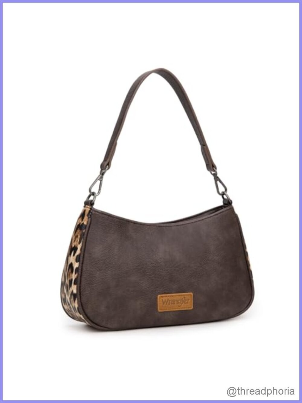 Western Faux Leather Hobo Bag with Detachable Strap Aztec Print Boho Crossbody